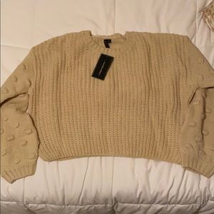 Detailed cream sweater